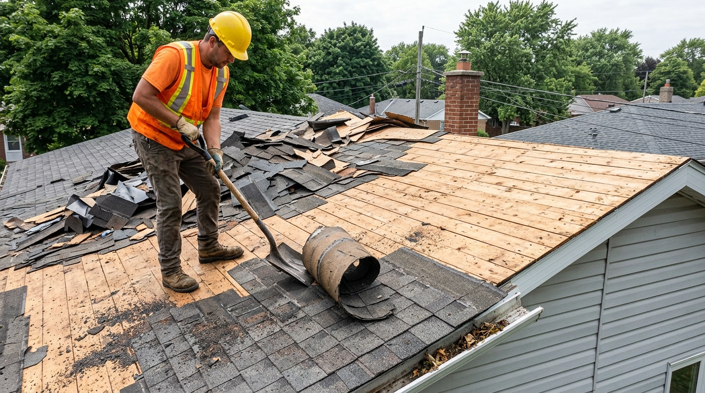 Best roof removal tear off service simcoe demolition ontario